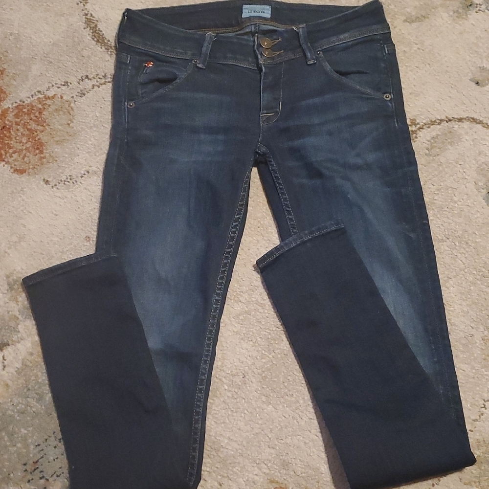 Hudson Designer Brand Jeans Dark Blue Skinny Jeans